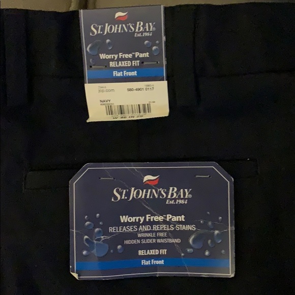 St. John’s Bay big and tall black trousers - Picture 2 of 4